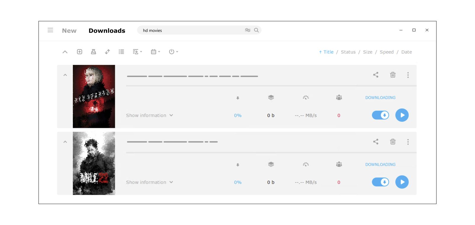 Search movies by file name in MediaGet