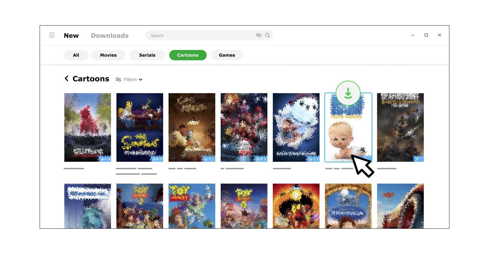 Built-in search in Mediaget
